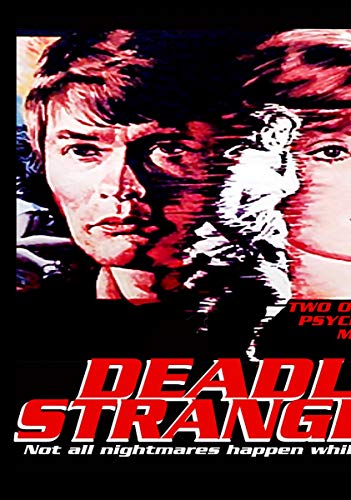 DVD cover for "Deadly Strangers" featuring two distressed faces and red accents.