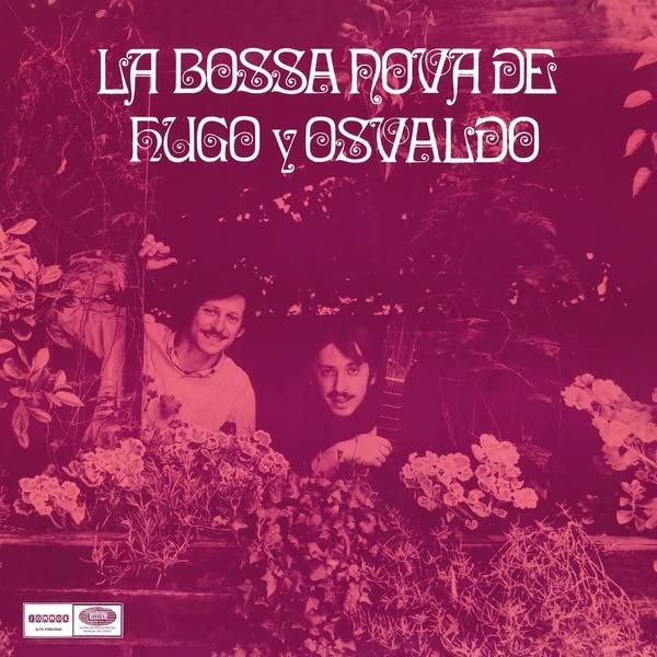 Vinyl album cover featuring two men and floral background.