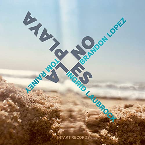 CD cover with text arranged over a beach and ocean scene.