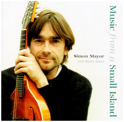 "CD cover featuring a man holding a lute, with text 'Music from a Small Island'."