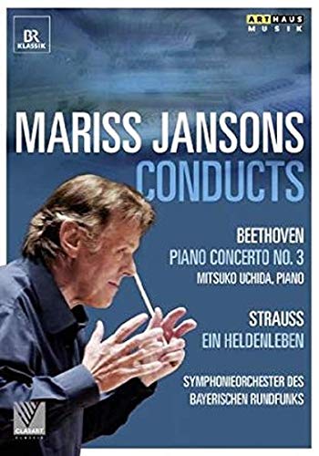 DVD cover featuring Mariss Jansons holding a baton, against a black background.