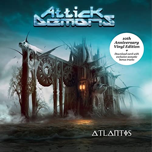 Album cover for Attick Demons’ “Atlantis” featuring a submerged, ornate building.
