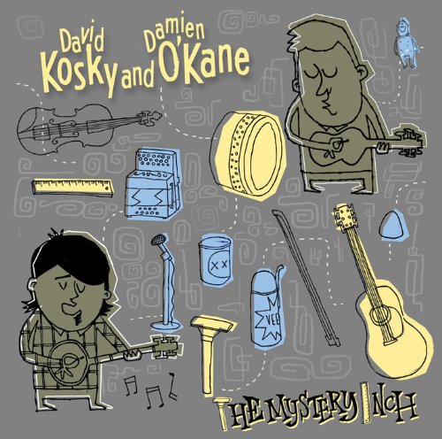 CD cover for "The Mystery Inch" by Damien Okane & David Kosky, illustrated.