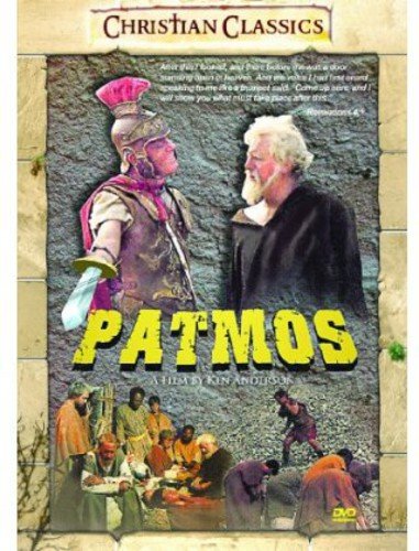 DVD cover for "Patmos" featuring a Roman soldier and bearded man.