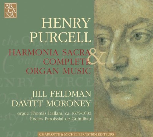CD cover with a portrait of Henry Purcell on a green background.