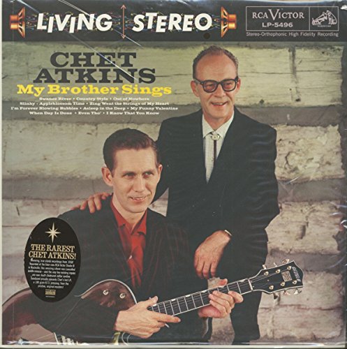 Chet Atkins album cover featuring a portrait of Atkins with another man.