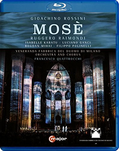 "Blu-ray case cover featuring a grand, lit cathedral and performers on stage."
