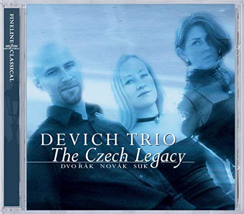 CD cover featuring three musicians, titled "Devich Trio - The Czech Legacy".