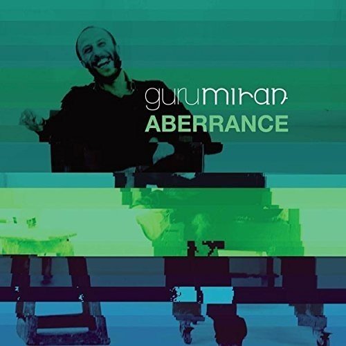 Album cover for Gurumiran’s “Aberrance” featuring a man and abstract shapes.