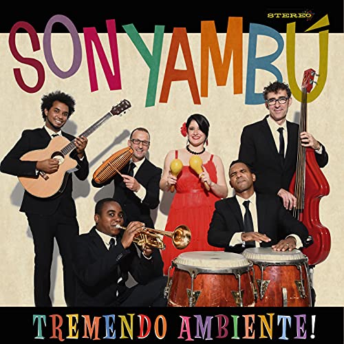 CD cover for "Tremendo Ambiente" featuring a six-person musical group.