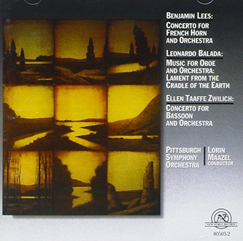 CD cover with abstract landscape painting and composer/orchestra details.