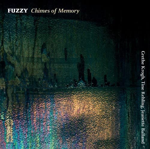CD cover for "Fuzzy: Chimes Of Memory" with abstract, textured green imagery.