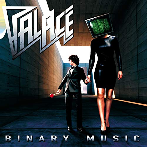 Album cover: couple holding hands, woman with a TV for a head.