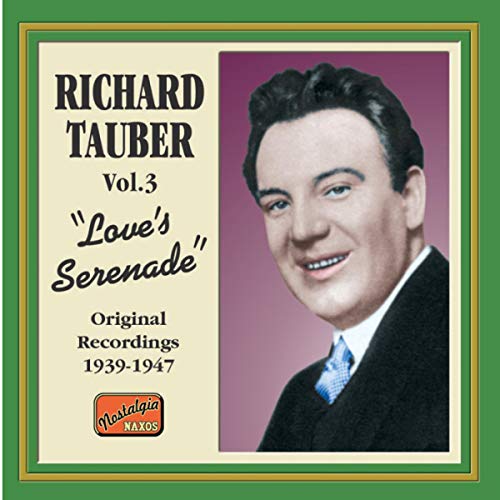 CD cover featuring a portrait of singer Richard Tauber in a suit.