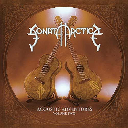 Sonata Arctica album cover featuring two acoustic guitars in an ornate frame.
