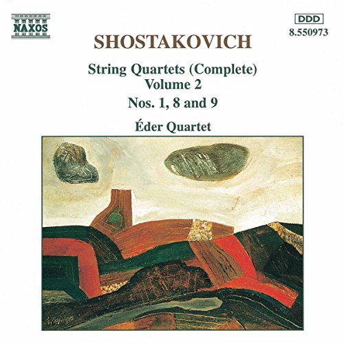 CD cover for Shostakovich string quartets by the Éder Quartet.