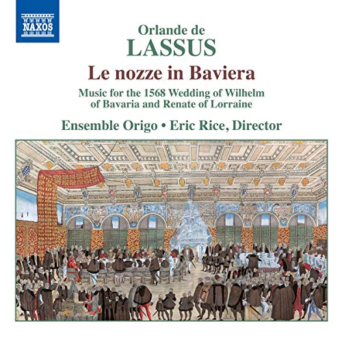 A CD cover featuring an illustration of a 16th-century banquet scene with many people.
