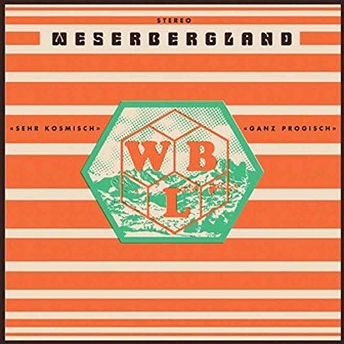 Vinyl record cover: striped background with a green, geometric "WBL" design.