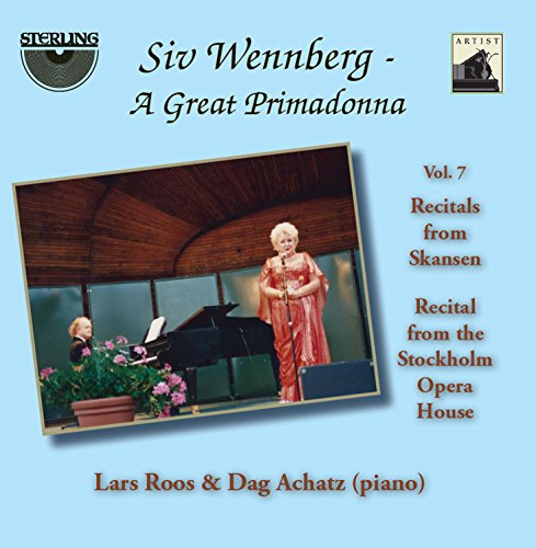CD cover featuring opera singer Siv Wennberg performing outdoors with a pianist.