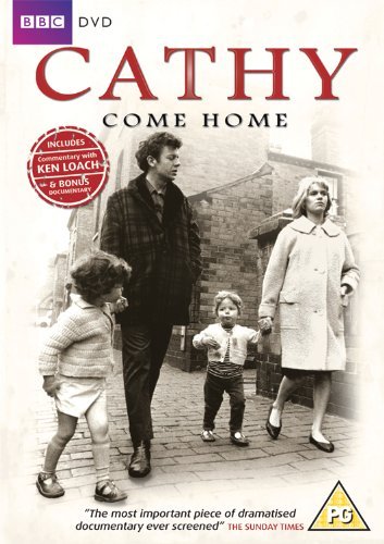 Cathy Come Home" DVD cover featuring a family walking on a street.