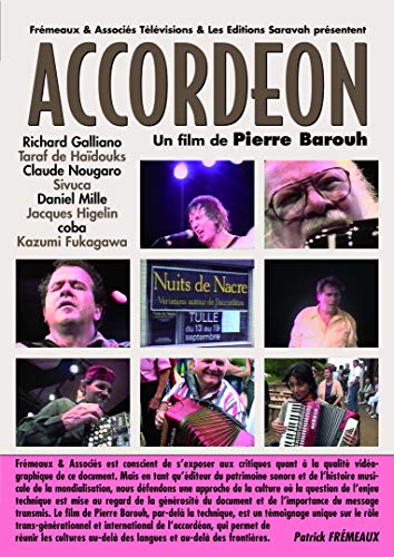 DVD cover for the French film "Accordeon" by Pierre Barouh, featuring musicians.