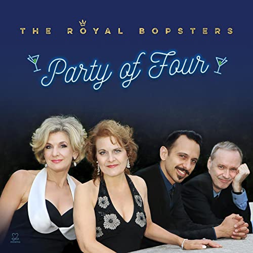 CD cover for The Royal Bopsters’ “Party of Four” featuring four people.