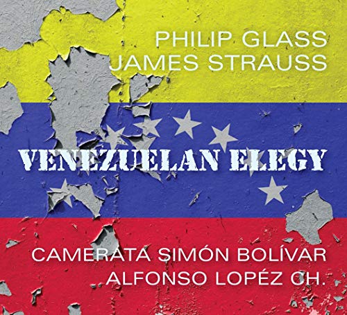 CD cover with distressed Venezuelan flag and text: "Venezuelan Elegy.
