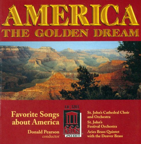 CD cover for “America the Golden Dream” featuring the Grand Canyon.