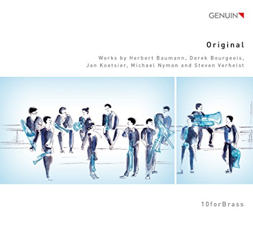 CD cover for “10forbrass - Original” featuring sketched brass musicians.