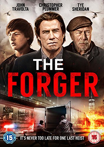 DVD cover for "The Forger" with three men and an action scene.