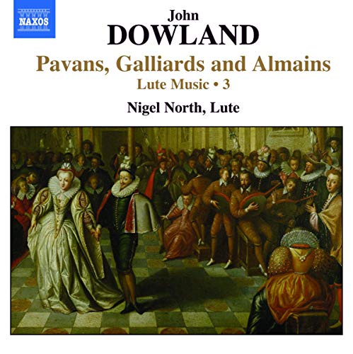 CD cover featuring a Renaissance painting and text: Dowland, Lute Music.