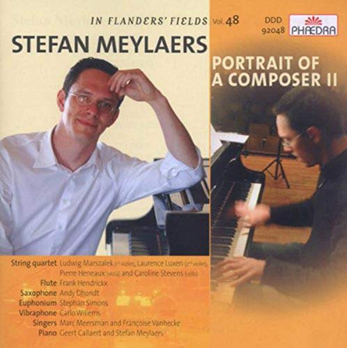 CD cover featuring a man at a piano, titled "Portrait of a Composer II".