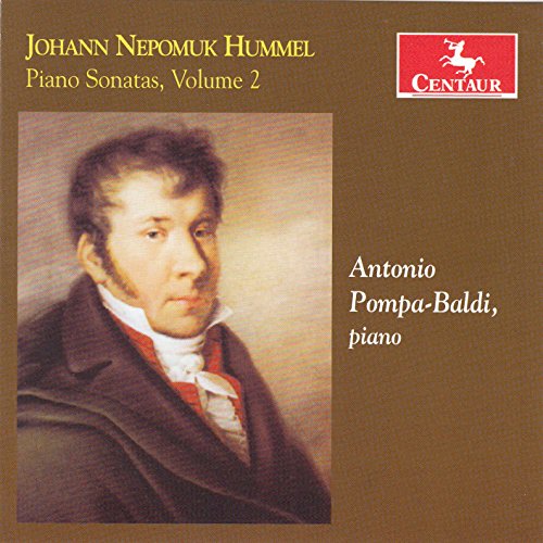 CD cover: portrait of Johann Nepomuk Hummel, pianist Antonio Pompa-Baldi.