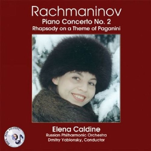Red CD cover with a photo of a smiling woman in a fur hat.