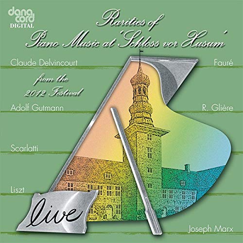 CD cover for “Rarities of Piano Music 2012” featuring a castle illustration.