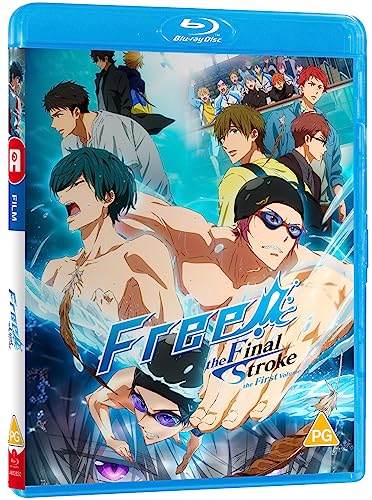 Blu-ray cover for “Free! Final Stroke - Part 1” featuring anime swimmers.