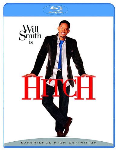 Hitch" Blu-ray cover featuring Will Smith in a suit, smiling confidently.