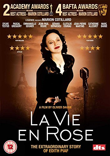 “La Vie En Rose” DVD cover featuring Marion Cotillard as Edith Piaf.