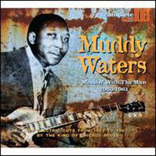 Muddy Waters CD cover featuring a man in a suit holding a guitar.