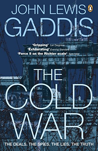 Book cover: "The Cold War" by John Lewis Gaddis, with barbed wire and a building.