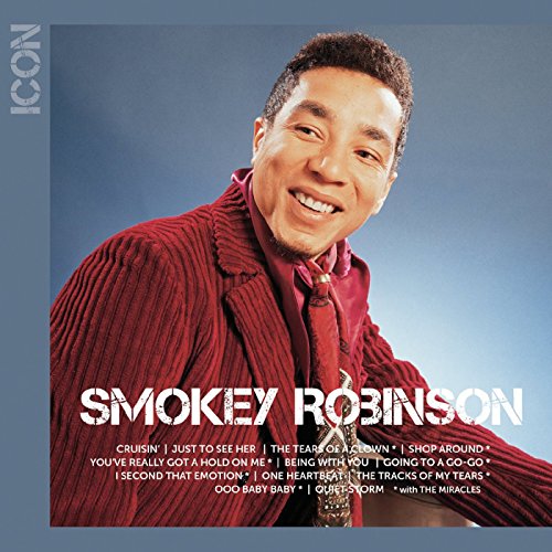 Smokey Robinson "Icon" CD cover featuring a portrait of the artist.