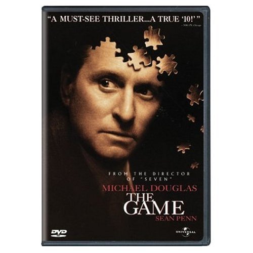 DVD cover for "The Game" featuring Sean Penn and puzzle pieces.