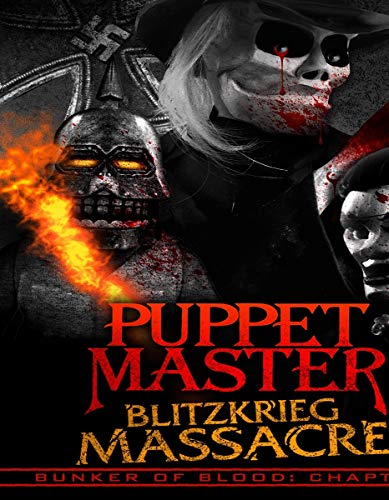 DVD cover featuring three bloody characters and a flaming skull against a dark background.