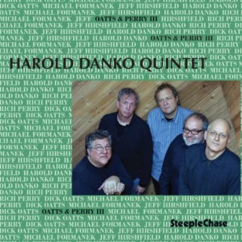 CD cover featuring Harold Danko Quintet with musicians’ portrait.