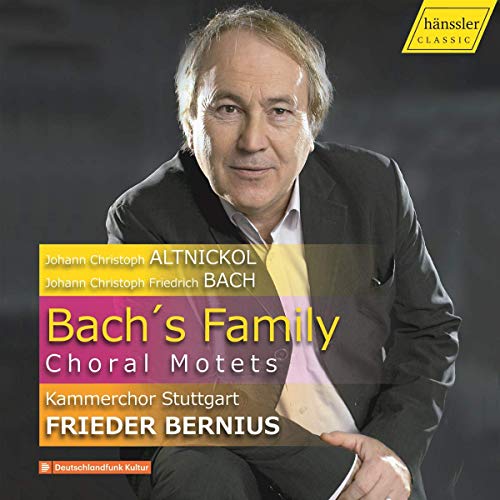 CD cover featuring portrait of Frieder Bernius, conductor, with text details.