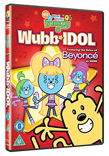 DVD cover for "Wow! Wow! Wubbzy - Wubb Idol" featuring cartoon characters.