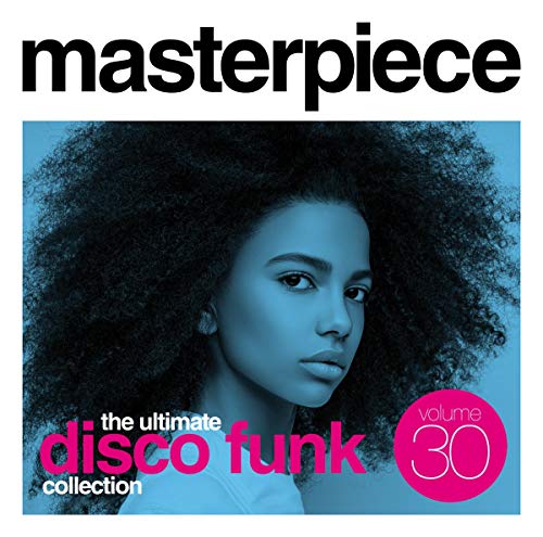 CD cover: woman with afro, text “masterpiece” and “disco funk collection”.