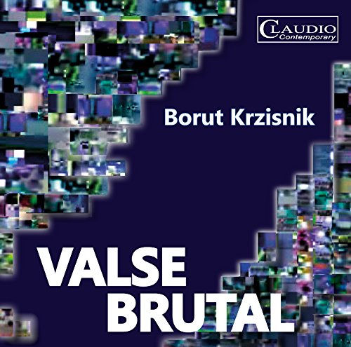 "CD cover with dark blue background, pixelated edges, and white text."