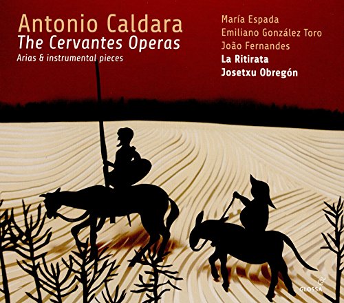 CD cover featuring silhouettes of Don Quixote and Sancho Panza on horseback.