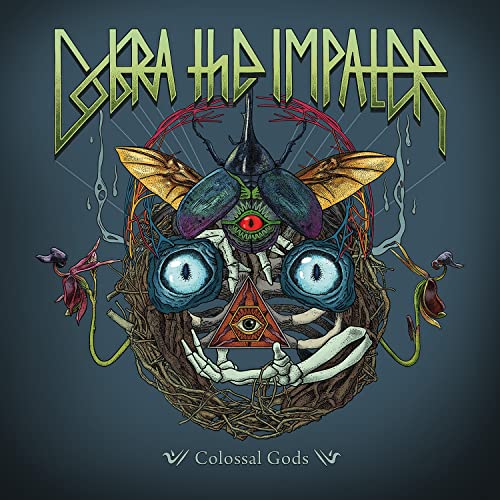 Album cover featuring a nest with insect and eye imagery.